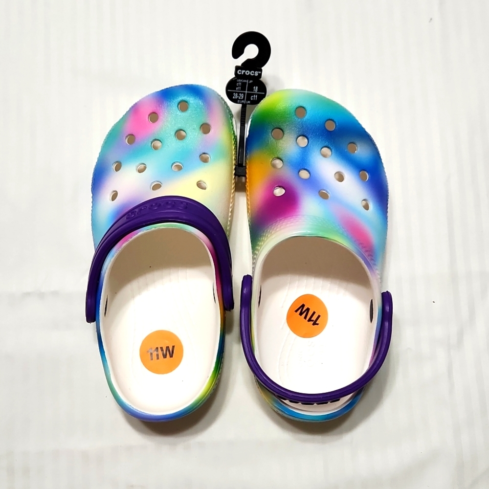Kids Crocs Solarized Tie Dye Clog